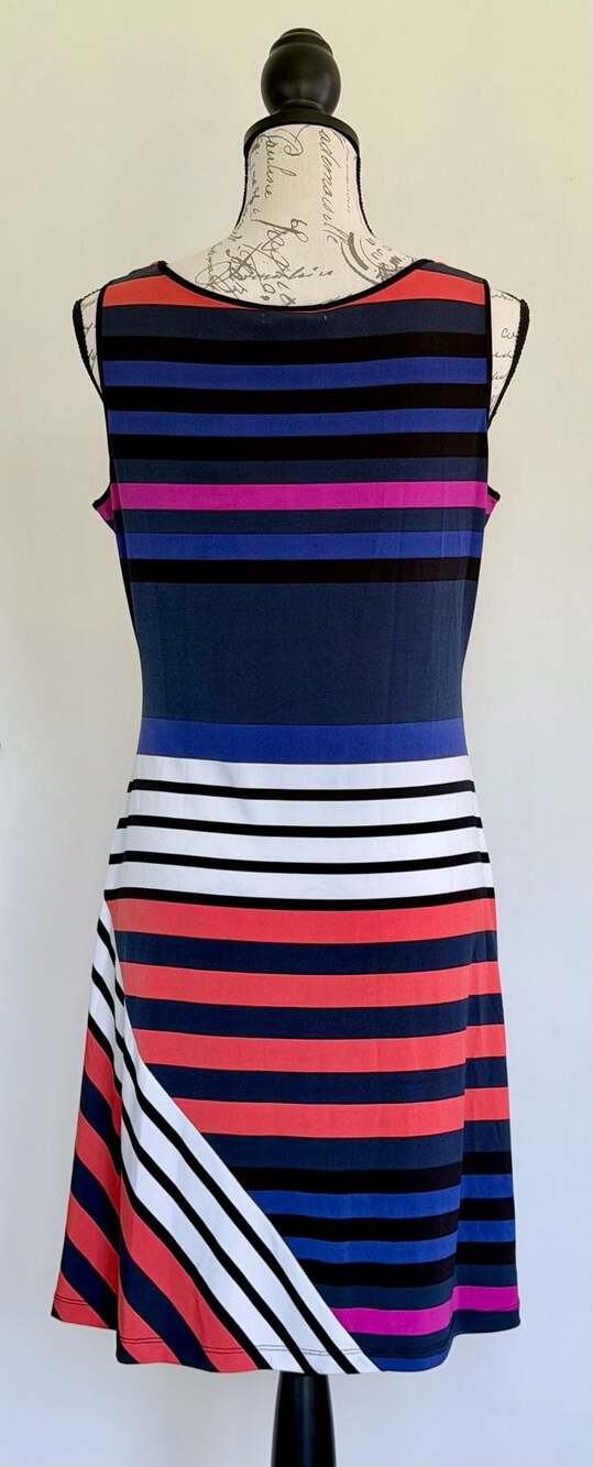 Calvin Klein Sleeveless Multi-Colored Striped Tank Dress - Picture 5 of 10